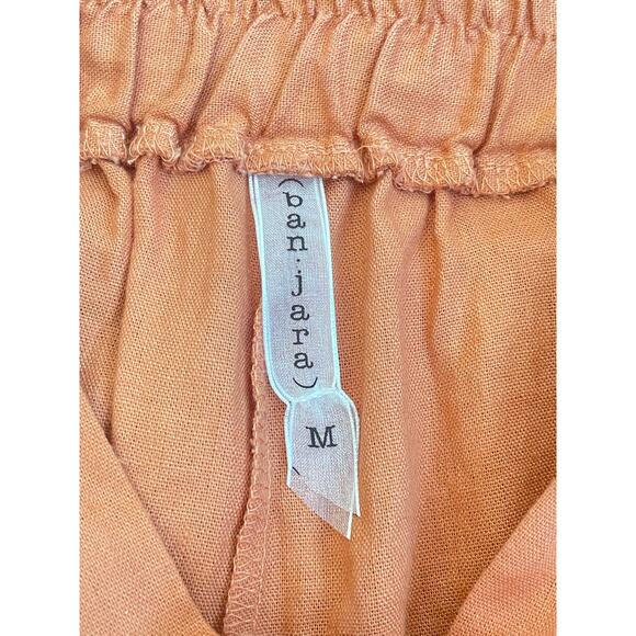 Medium Orange Ban Jara Pull-up Pants Linen Joggers Women’s - Picture 6 of 6